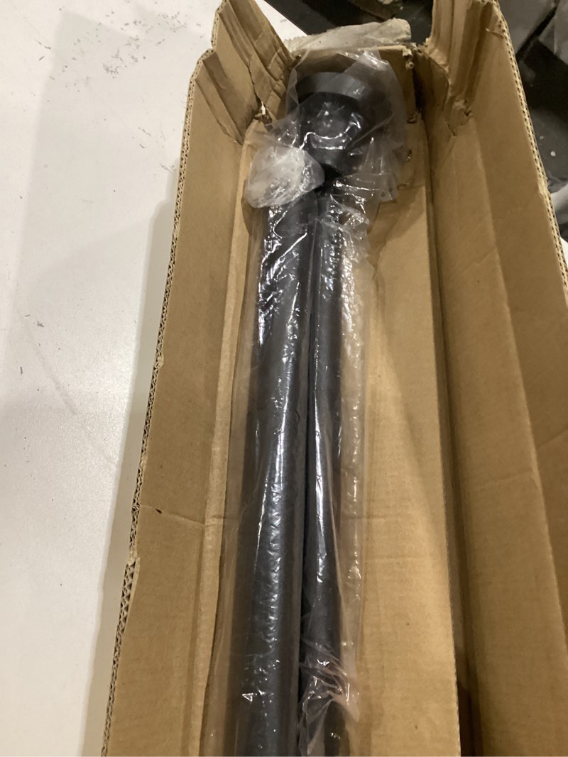 Condition photo showing As Is for 28-48 inch adjustable stainless steel anti-slip spring tension small shower curtain rod - no drilling, 7/8\\\" tension rod for bathroom bedroom doorway closet door black 28 to 51 inch-1pc, not exact, similar to stock photo, incomplete