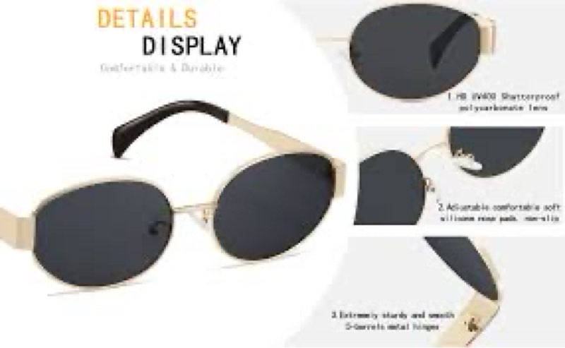 Colrea Trendy Oval Sunglasses for Women Men 2025 Retro Sun Glasses Classic Shades UV400 Protection C