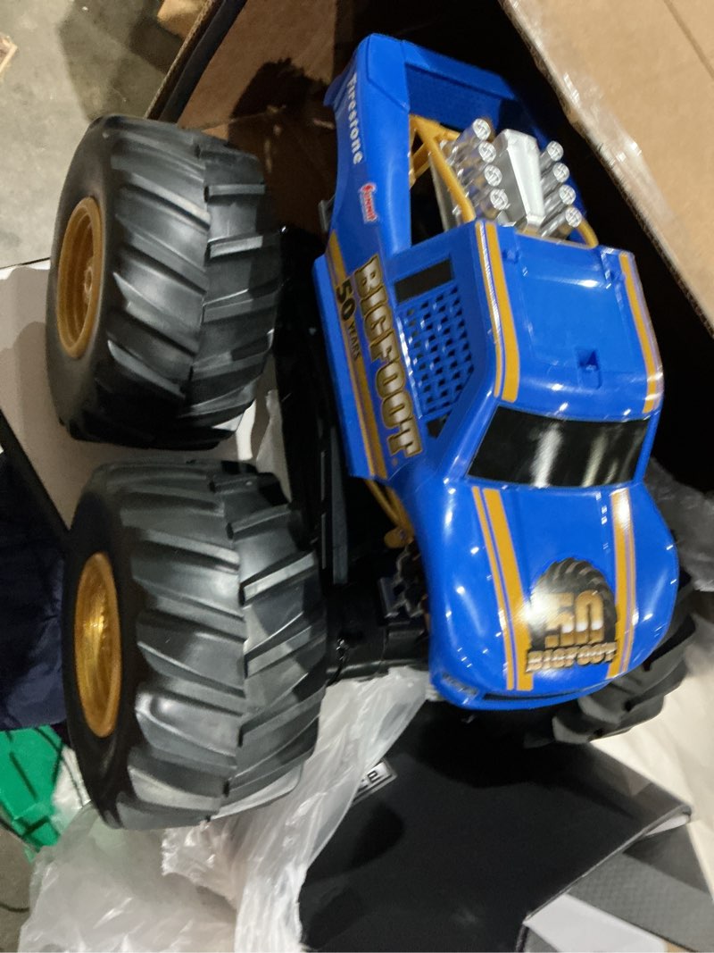 Condition photo showing As Is for adventure force (1:10) 50th anniversary bigfoot remote control monster truck, wr5-10m51u-bl
