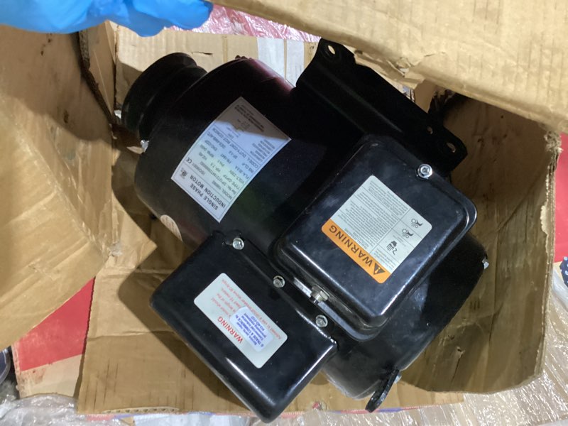 Condition photo showing Good Condition for 7.5 hp air compressor motor single phase 184t electric motor 3450rpm 208v-230v 2pole 1-1/8"shaft diameter cw/ccw odp