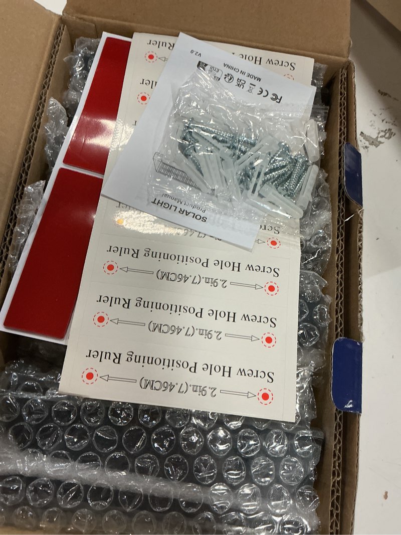Condition photo showing New/Like New for solar fence lights outdoor - 2700/4000/6000k 3 mode, 8 pack solar fence lights outdoor waterproof led, fence light solar powered for outside, backyard, railing, step, patio,wall and home improvement 3000/4000/6000k 8pk