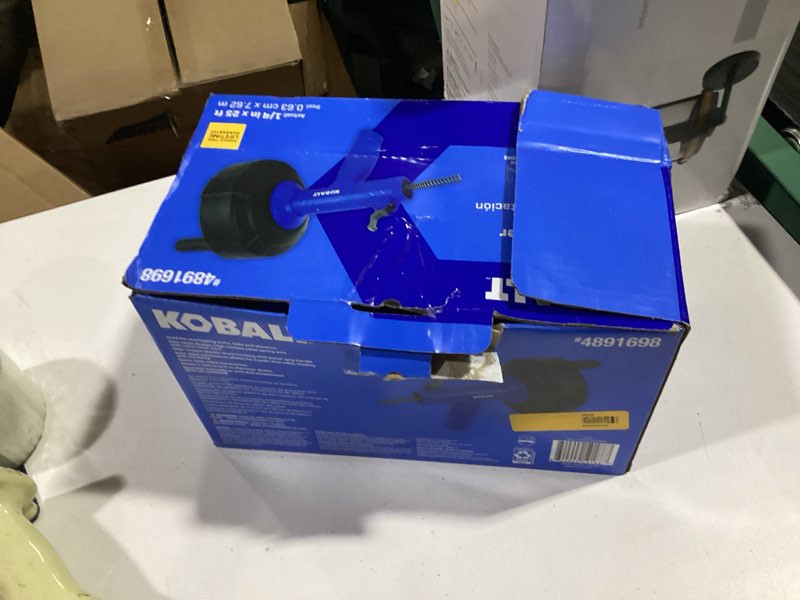 Condition photo showing Good Condition for kobalt 1/4-in x 25-ft high carbon wire hand auger for drain