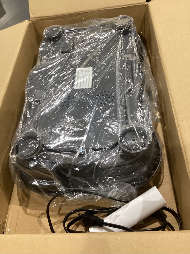 Condition photo showing Good Condition for vibration plate exercise machine, 130 levels full body workout vibrating plate for lymphatic drainage weight loss, 450 lbs capacity shake platform with resistance bands bluetooth for women men