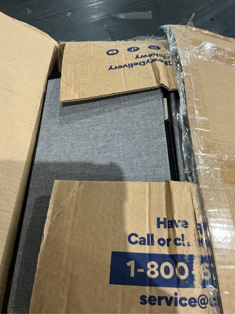 Condition photo showing Good Condition for love's cabin dog stairs for high bed, foldable pet stairs for small medium or large dogs puppy with storage for bed or couch, cat dog steps ramp with zip up to 200 lbs, solid grey, 5 steps solid grey 5 48" x 17" x 22" h