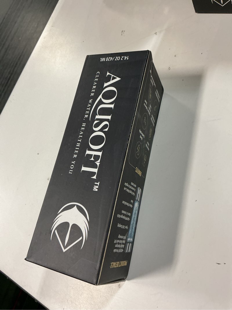 Condition photo showing New/Like New for aqusoft 14.2 oz/420ml portable hydrogen water bottle with spe-pem technology type-c usb rechargeable hydrogen water in 3 minutes | borosilicate glass hydrogen water ionizer cup | 2-in-1 usage modes