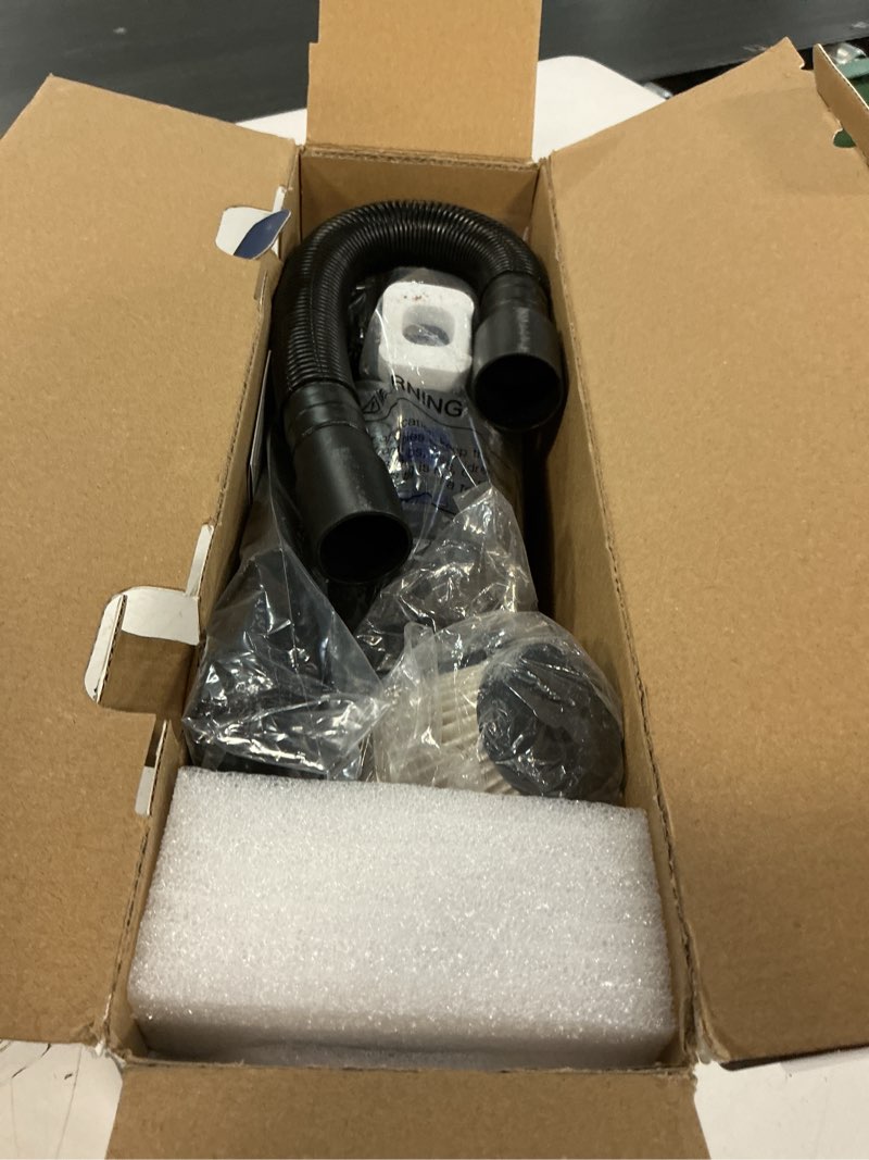 Condition photo showing As Is for handheld vacuum cordless, 15000pa strong suction hand held car vacuum cleaner rechargeable, portable hand vacuum with multi-nozzles & washable filter for home office, car, pets gray & deep blue