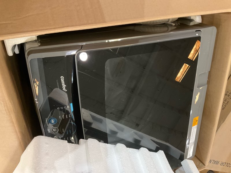 Condition photo showing Good Condition for comfee’ 1.6 cu.ft portable washing machine, 11lbs capacity fully automatic compact washer with wheels, 6 wash programs laundry drain pump, ideal for apartments, rv, camping, magnetic gray 1.6cu.ft gray