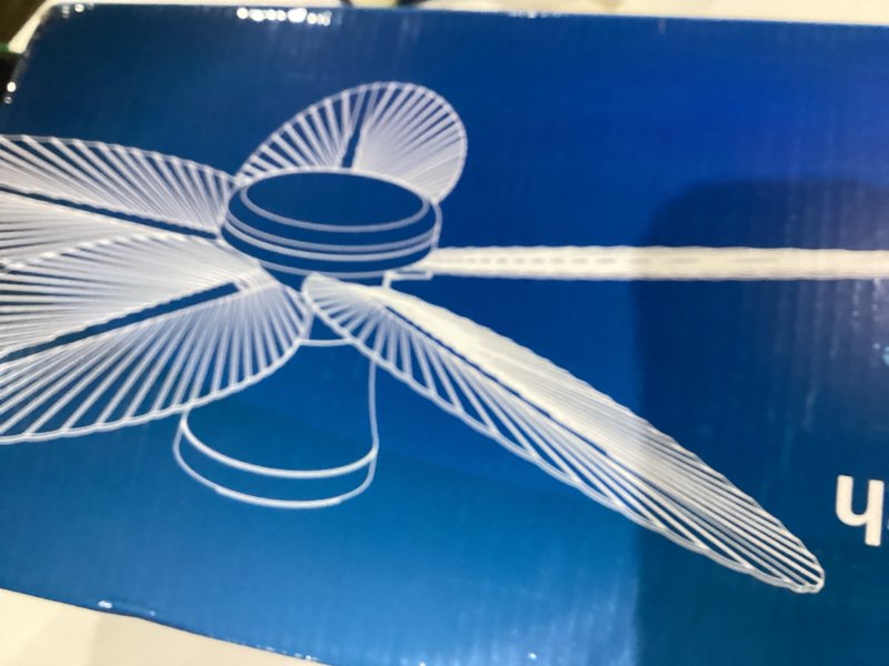 Condition photo showing New/Like New for Surtime Palm Leaf Ceiling Fans with Lights-42 Tropical Ceiling Fan with Light and Remote/APP Control,Flush Mount Low Profile Ceiling Fans for Bedroom,Indoor/Outdoor Patio Use(Brown) 42IN Brown-Palm Leaf