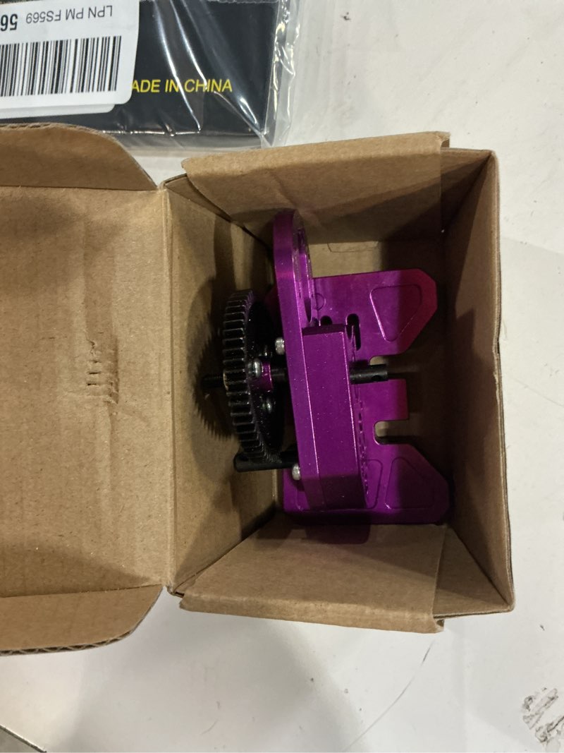Condition photo showing New/Like New for Heavy Duty LCG 2 Low Differential Gearbox Transmission with Gear Skid Plate for 1/10 RC Crawler Axial SCX10 I II III Capra TRX4 Upgrade Parts (Purple)