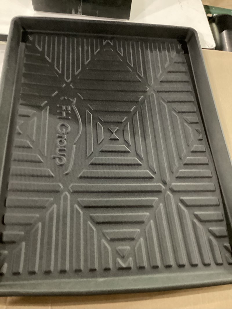 Condition photo showing Good Condition for fh group f16409black40 premium black automotive carpet cargo liner trunk mat fits most cars, suvs, and trucks large
