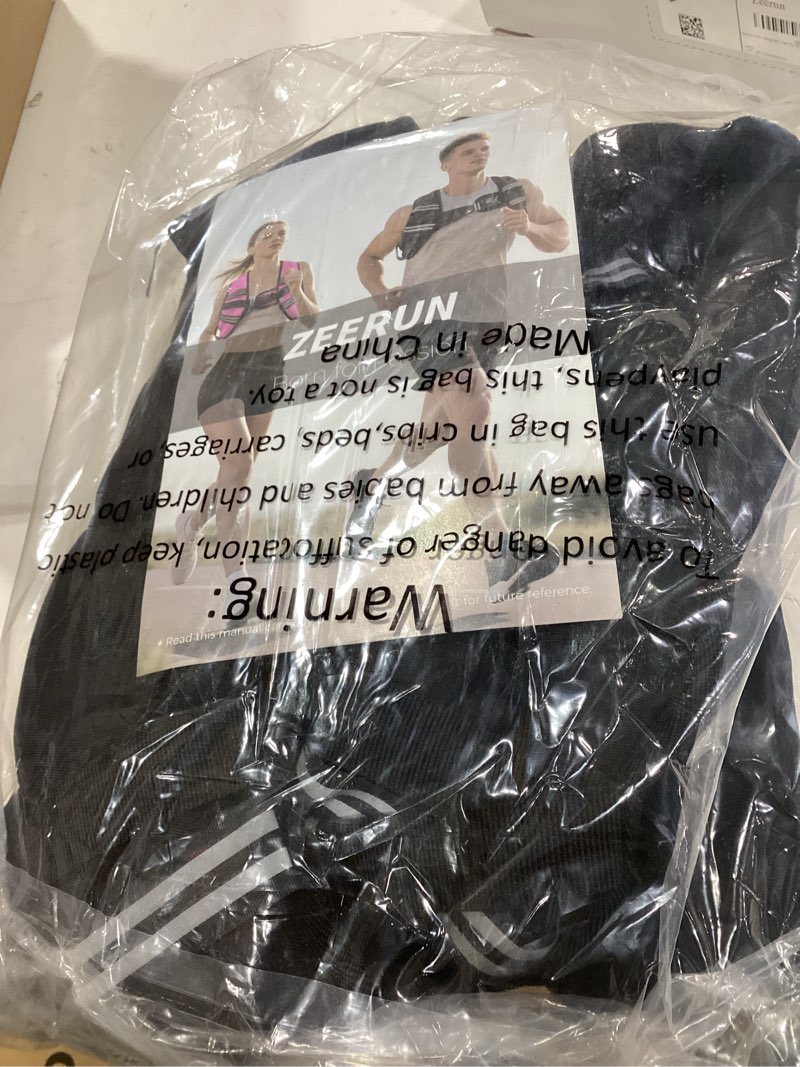 Condition photo showing Good Condition for weighted vest for women & men with reflective stripe and adjustable buckle, comfortable & durable rucking vest for walking, running & strength training