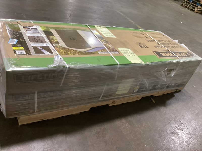 Condition photo showing New/Like New for (2box set) Lifetime 60057 Outdoor Storage Shed, 7 x 4.5' 7 ft. x 4.5 ft.