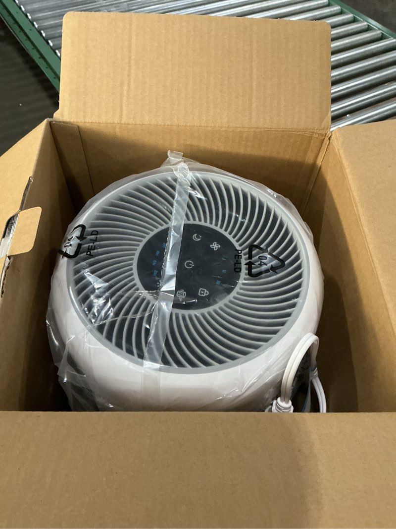 Condition photo showing New/Like New for levoit air purifier for home allergies pet hair in bedroom, covers up to 1073 ft² by 56w high torque motor, aham verifide, 3-in-1 filter with hepa sleep mode, remove dust smoke odor, core300-p, white