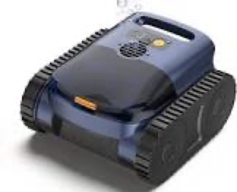 pool vacuum for inground pool & above ground pool, cordless pool cleaner with smart navigation, self-parking, led indicator, wall&waterline cleaning pool robot up to 2150 sq.ft