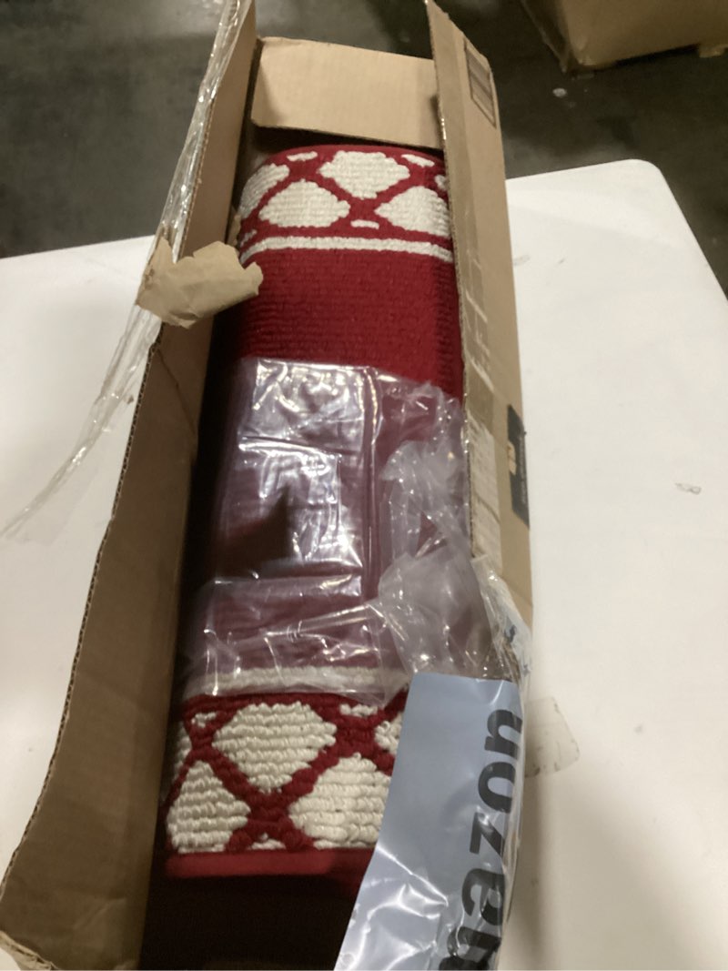 Condition photo showing Good Condition for COSY HOMEER Washable Kitchen Rugs Sets of 2 Non-Slip Kitchen Mats for Floor Absorbent Kitchen Runner Rug for Kitchen Carpet,Sink Mat and Laundry, 20"x30"+20"x48",Burgundy 20 x 48 Inch + 20 x 30 Inch Burgundy