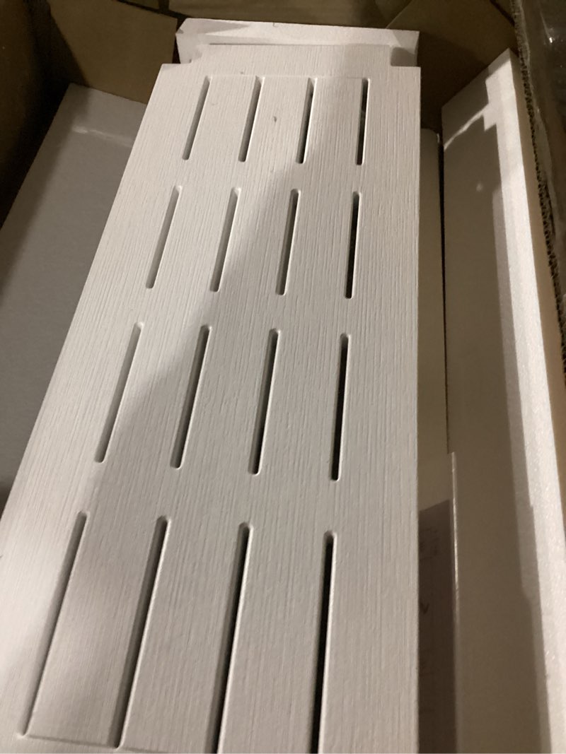 Condition photo showing New/Like New for kaimubench 30'' heavy duty shower bench for inside shower, white poly bath stool for shaving legs, waterproof spa bath chair seat with adjustable feet, weight capacity 700lbs (30 x 13 inches) xl (30*12.6*17.7'') white