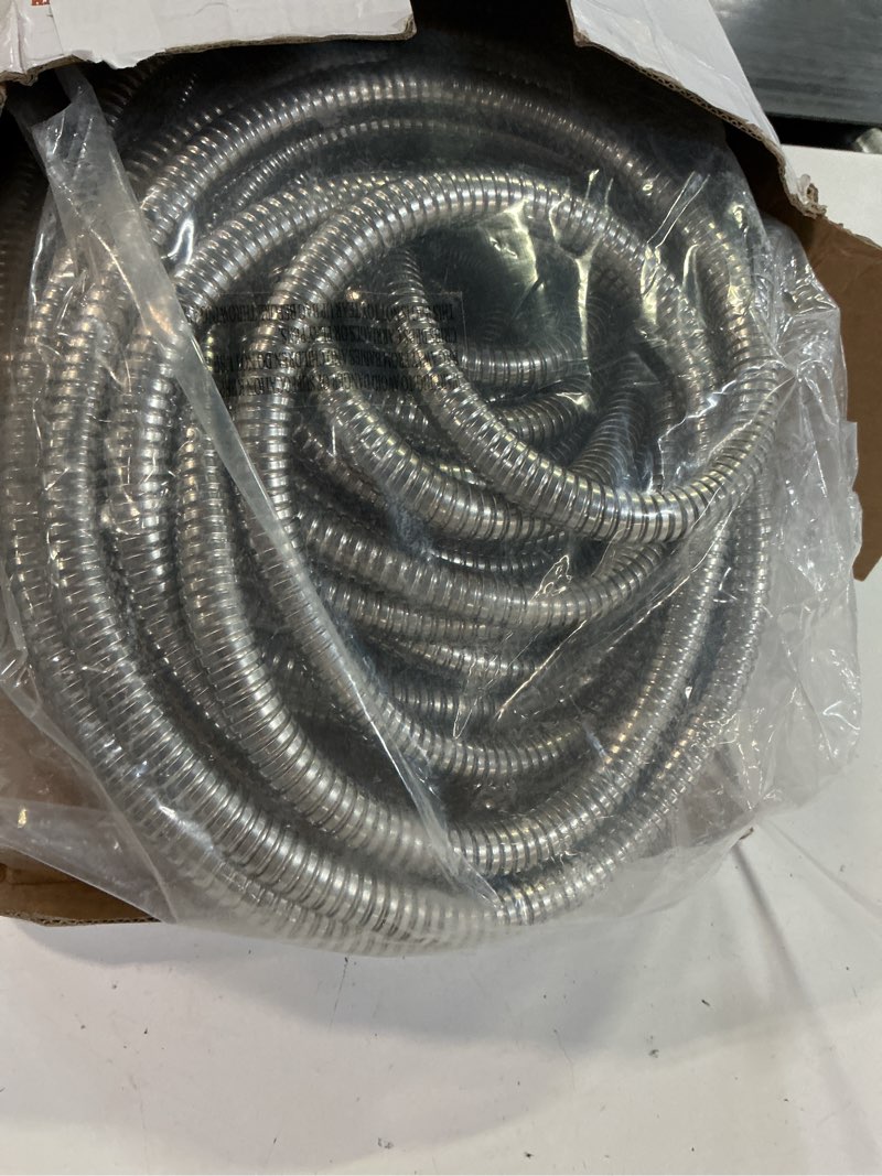 Condition photo showing Good Condition for rosy earth garden hose 100 ft, heavy duty 304 stainless steel flexible water hose, no-kink, no bite, expandable water hose for yard, rv, car 100ft