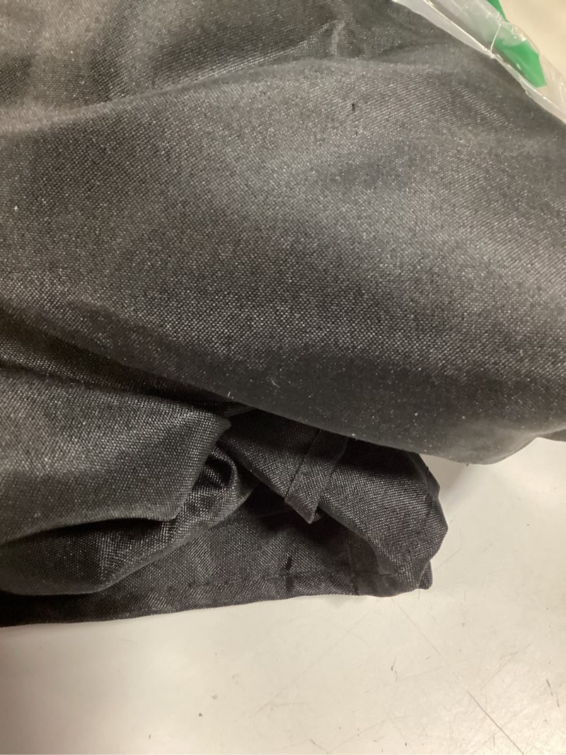 Condition photo showing New/Like New for ascoza 2 pack fitted tablecloth for 6 foot rectangle tables 72 x 30 inch black table covers water resistant polyester table cloth for wedding, parties,display, trade show (black) black 6ft
