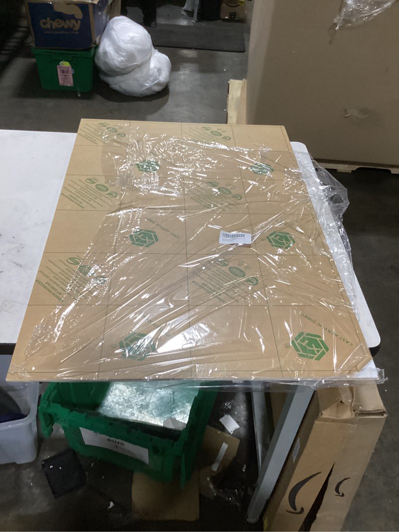 Condition photo showing Good Condition for KINLINK 24x36 Plexiglass Sheets 1/8 inch Thick - 3mm White Cast Acrylic Sheet, Plastic Board Polycarbonate Sheet for DIY Project, Craft, Table Top, Acrylic Sign and Wedding Invitation 2 Pack 24x36 White 2