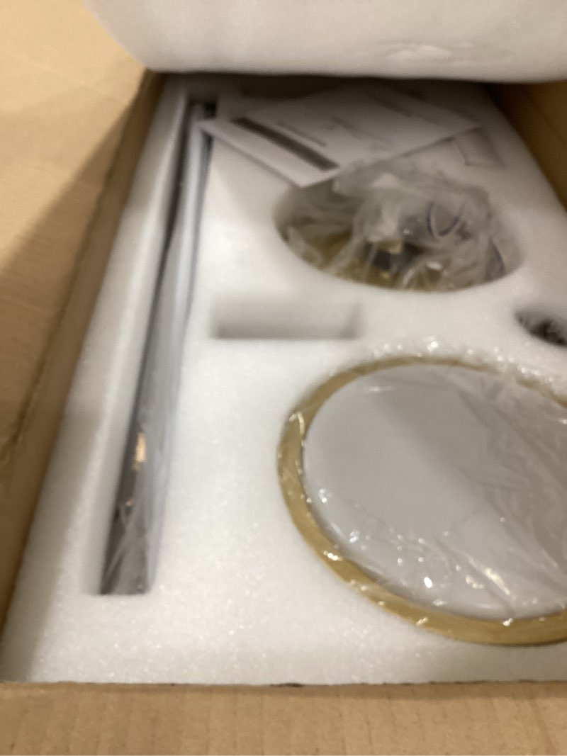 Condition photo showing Good Condition for Ceiling Fans with LED Lights, 52 Inch 5-Blade Ceiling Fan Remote Control, Industrial Ceiling Fan with Reversible DC Motor, Downrod Mount LED Ceiling Light Chandelier for Bedroom (Gold & Black)