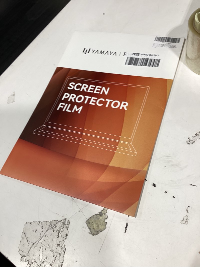 Condition photo showing New/Like New for yamaya 16 inch laptop privacy screen, removable 16:10 aspect privacy filter screen protector