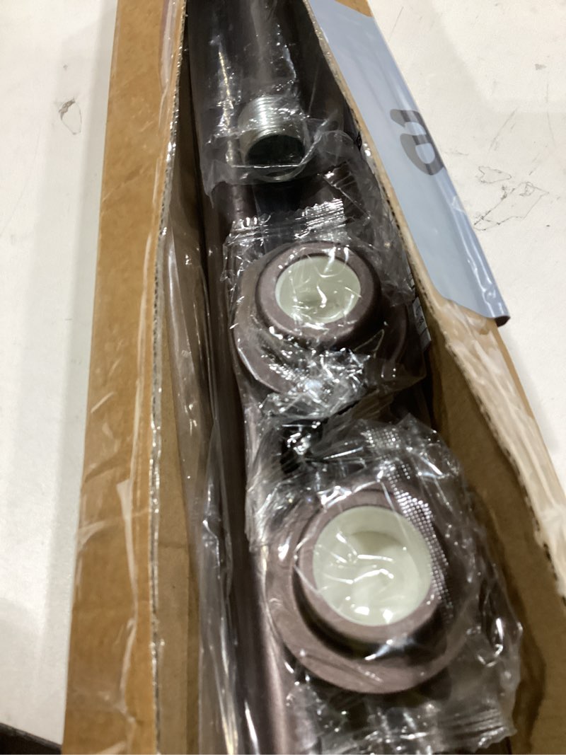 Condition photo showing Good Condition for Shower Curtain Rod, 1" Diameter Heavy Duty Tension Shower Rod, Non Slip Adjustable 28-46 inch No Drilling Shower Curtain Rods Spring Tension For Bathroom, Shower Stall, No Rust, Bronze 28-46 Inches Bronze