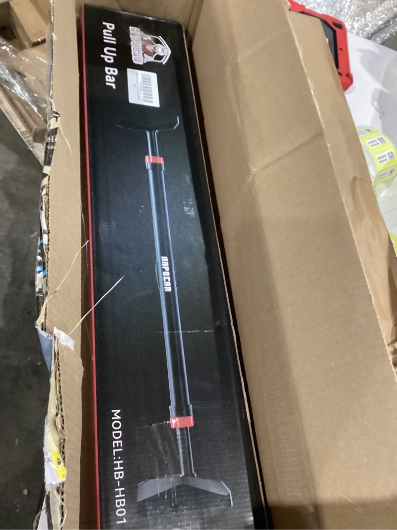 Condition photo showing Good Condition for HAPBEAR Pull Up Bar for Doorway, Strength Training Chin up Bar Without Screws, Adjustable Width Locking Mechanism Pullup Bar with Non-Slip, Doorway Pull Up Bar for Home Gym Upper Body Workout