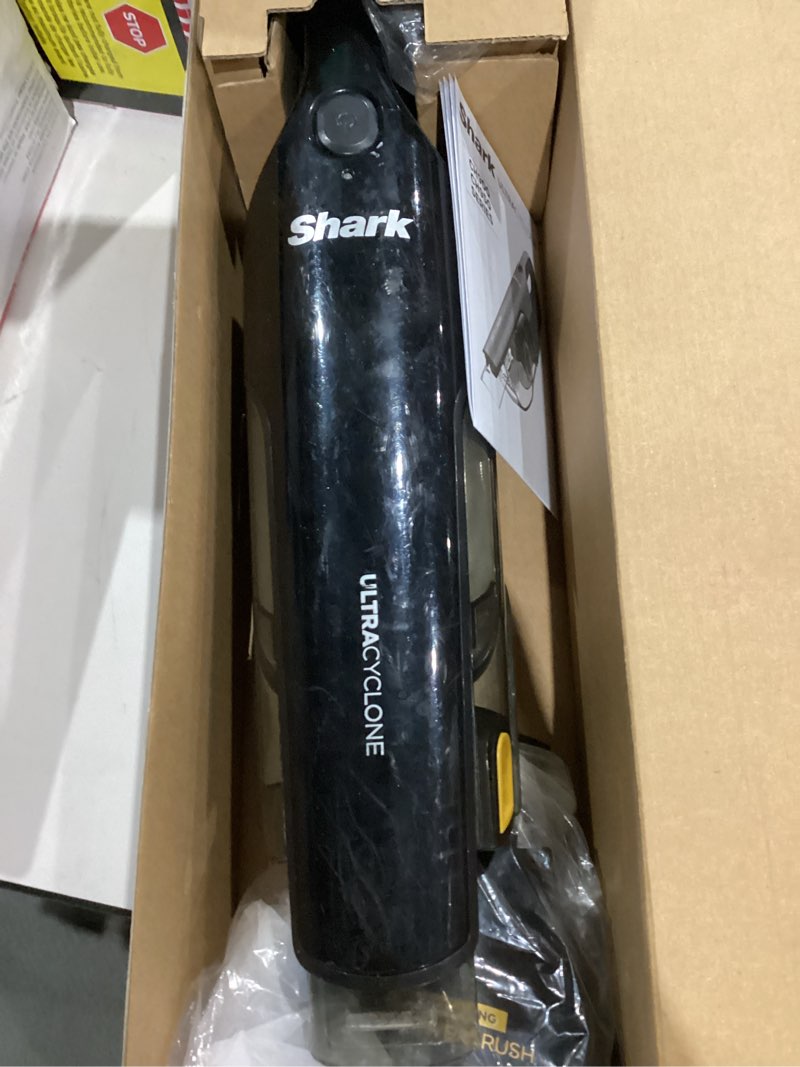 Condition photo showing As Is for Shark UltraCyclone Pet Pro Plus Cordless Hand Vacuum, Powerful Suction, Handheld Vacuum for Car & Home, Pet Power Brush, Crevice Tool, Scrubbing Brush, XL Dust Cup, Black, CH951