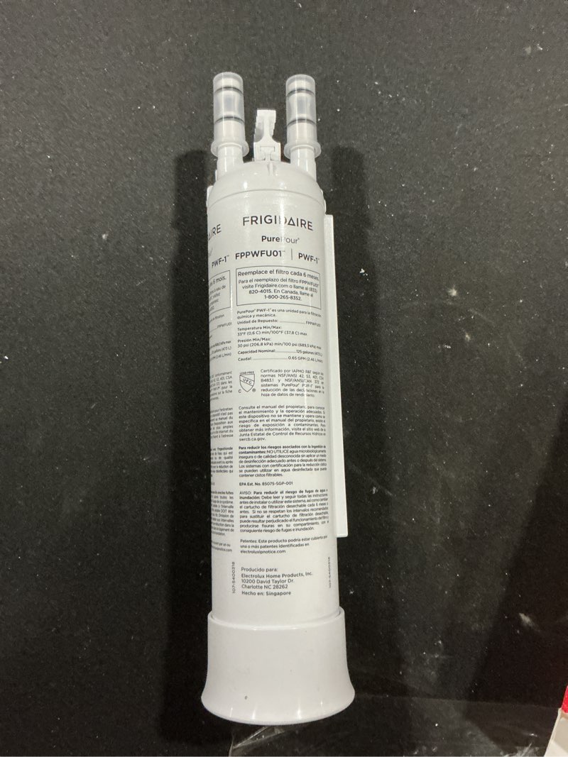 Condition photo showing As Is for Frigidaire FPPWFU01 PurePour PWF-1 Water Filter 1 Count (Pack of 1)