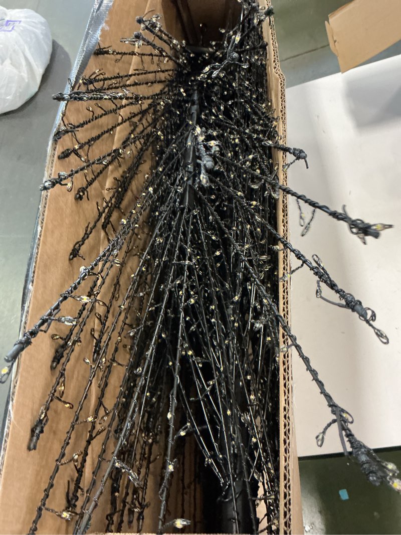 Condition photo showing As Is for GE 7-ft LED Twinkling Branch Christmas Tree Decoration