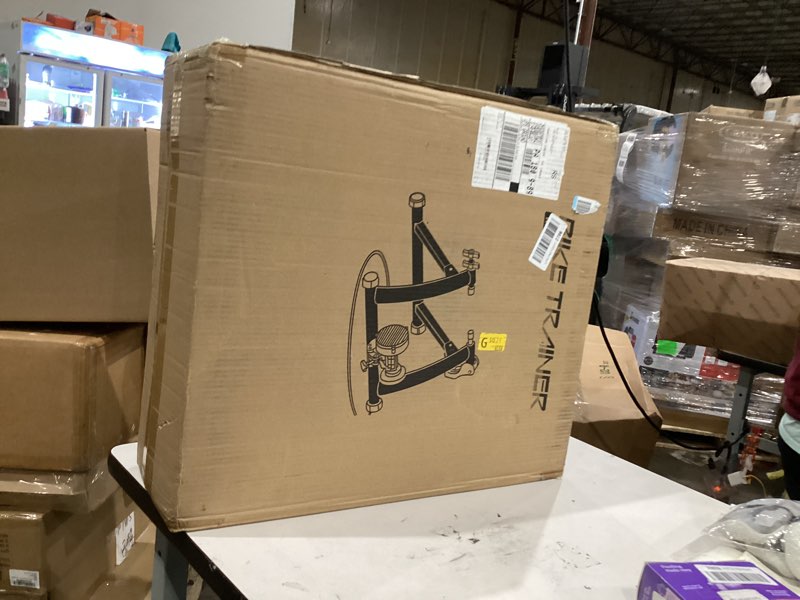 Condition photo showing New/Like New for Bike Trainer, Magnetic Bicycle Stationary Stand for Indoor Exercise Riding, 26-29" & 700C Wheels, Quick Release Skewer & Front Wheel Riser Block Included BLUE