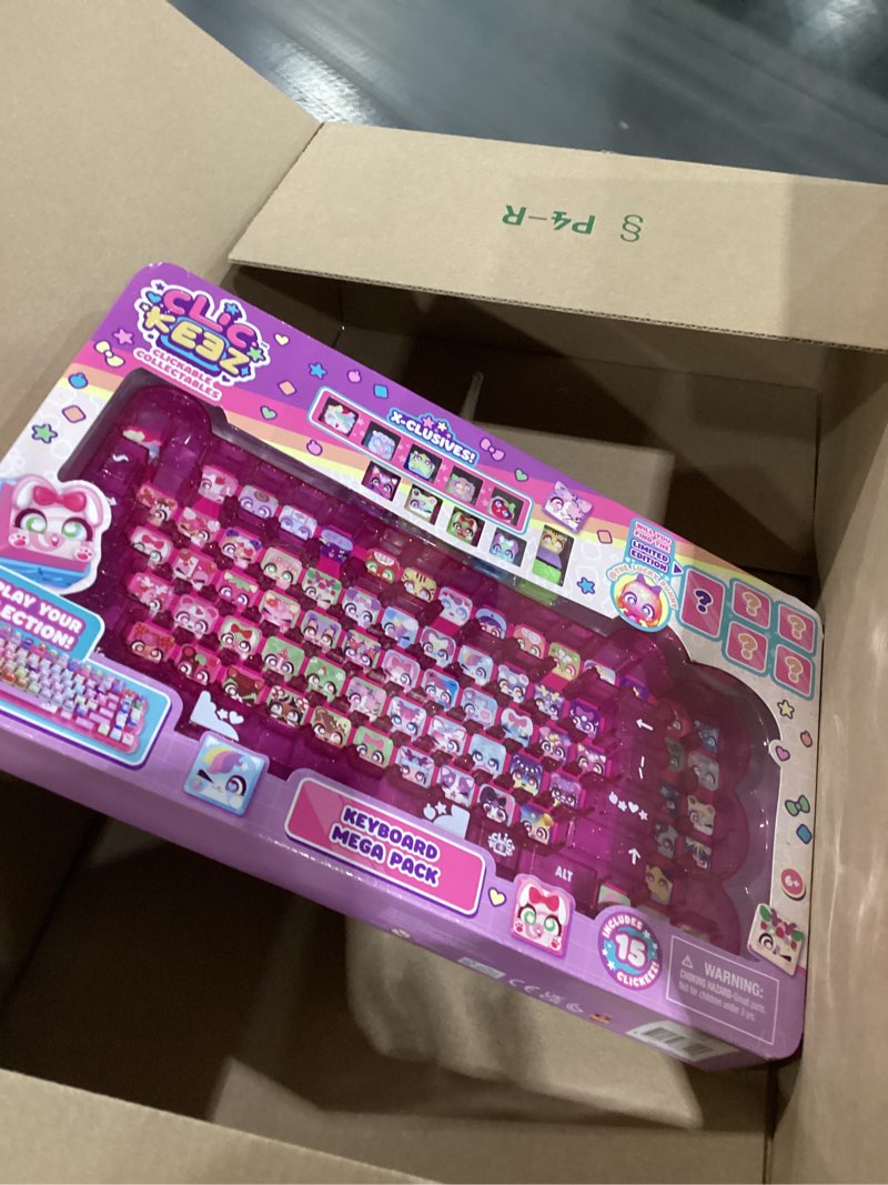 Condition photo showing Good Condition for Clickeez Keyboard Mega Pack - The Ultimate Starter Set | Includes Storage Keyboard & 15 with Exclusive Mega Pack Characters | Clickable Collectibles | Ages 6+