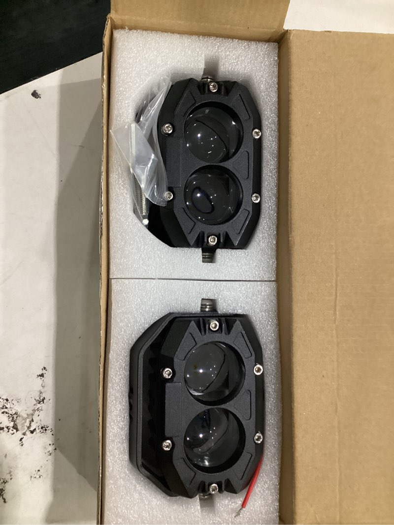 Condition photo showing New/Like New for led light pods, 4 inch 90w off road lights 9000lm spot beam driving lights super bright fog light boat lights led work light for atv utv suv jeep pickup truck motorcycle - 2pack daylight white 4inch spot beam