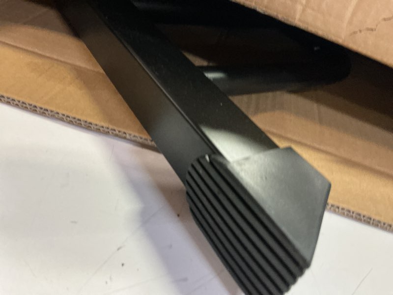 Condition photo showing As Is for adjustable walking pad handle only, 19.7 inch wide, 46 inch max height, black/red