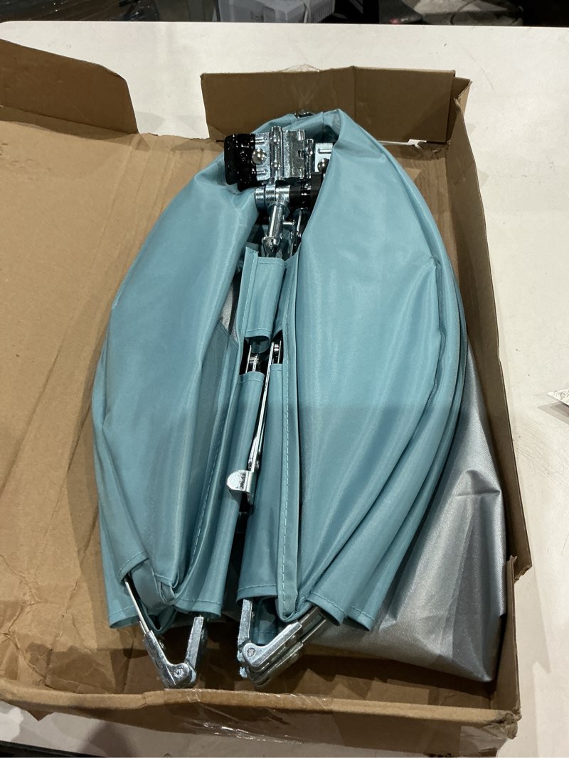 Condition photo showing Good Condition for xl universal wind-resistant chair umbrella canopy, extra large foldable upf 50+ sun shade attachment with adjustable clamp, fits most beach, camping, lawn, sports, zero gravity chairs, patented xl blue_1pack