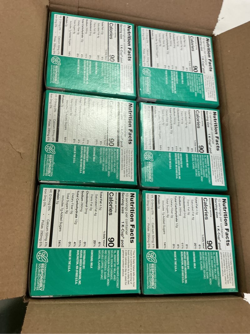 Condition photo showing New/Like New for (BBD 2026/01/10)case of 6 packs The Original Donut Shop One-Step Classic Cappuccino, Keurig Single-Serve K-Cup Pods, 10 Count