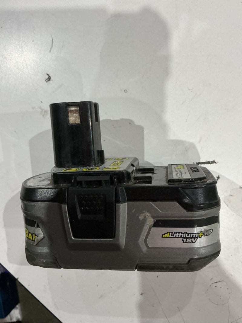 Condition photo showing As Is for 18v one+ 3.0ah high capacity battery