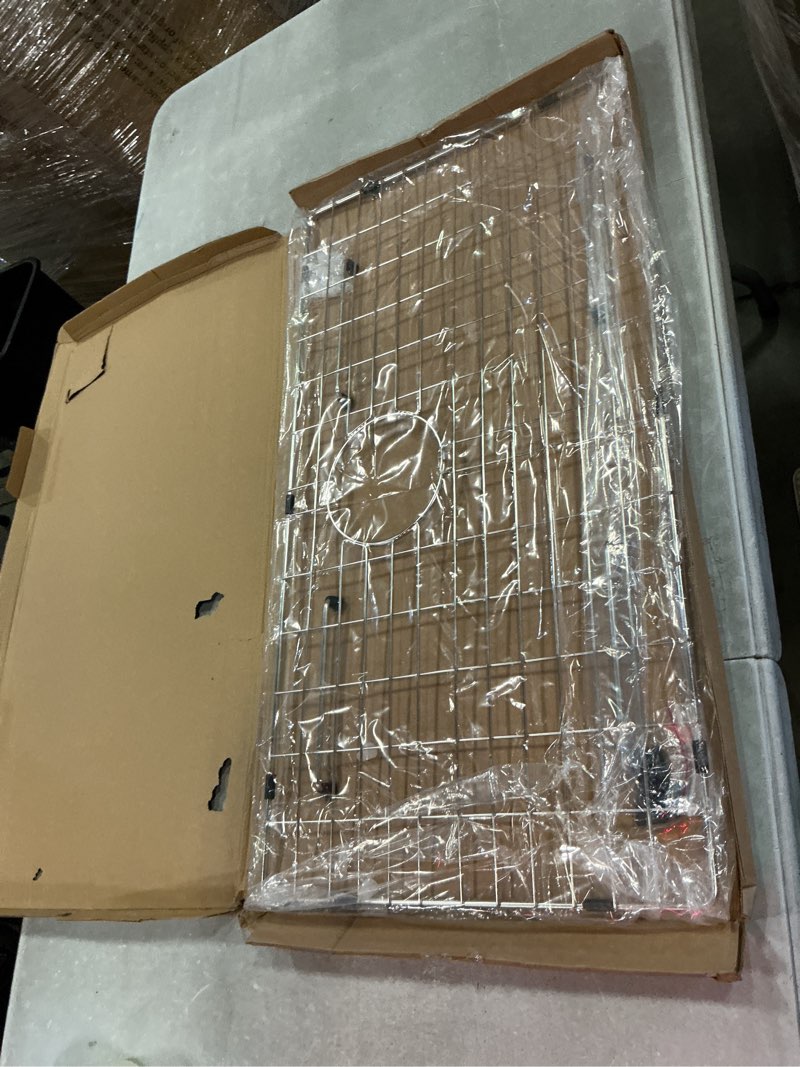 Condition photo showing Good Condition for sink protector grid, sink grids for bottom of kitchen sink with corner radius 3/16",27-9/16" x 14-9/16" sink protector, stainless steel material (27.7"w x 14.7"d x 1"h) 27-9/16" x 14-9/16 (rear drain)