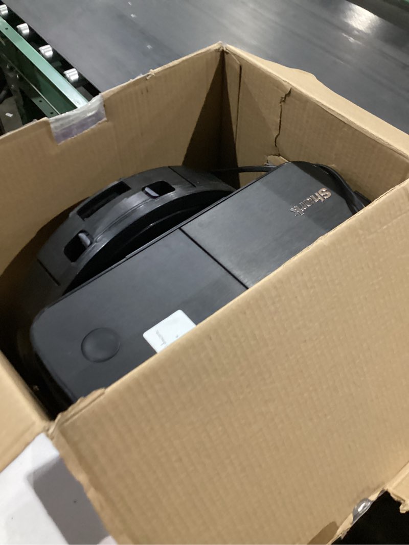 Condition photo showing As Is for Shark RV2820AE Detect Pro Self-Empty Robot Vacuum with Bagless, 60-day Capacity HEPA Base, 3 Detect & React Technologies, Auto Deep-Clean on Carpets and Hardfloors, NeverStuck Tech, Wi-Fi Black/Bronze PowerDetect (60 Days) (Black)