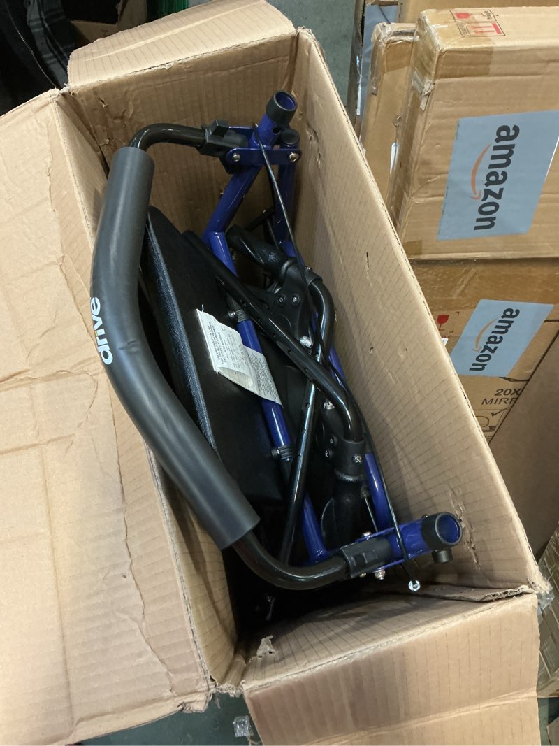 Condition photo showing New/Like New for Rollator,Steel,4 Wheel,Blue,1/ea