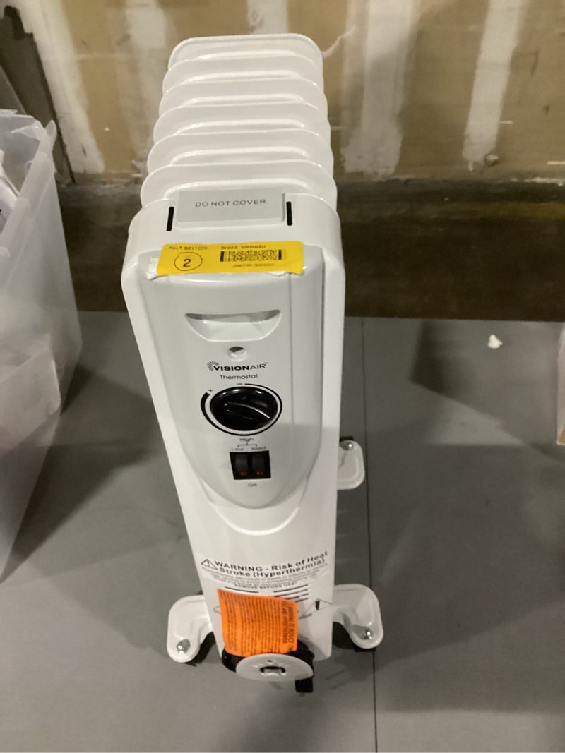 Condition photo showing Good Condition for visionair oil-filled radiant electric heater 1500 -watt oil-filled radiant tower indoor electric 