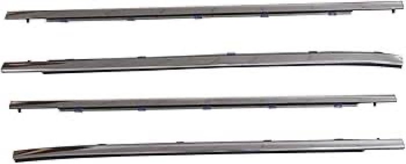Priprilod Chrome Window Weatherstrip Sweep Molding Trim Compatible with Toyota Highlander 2014-2019#