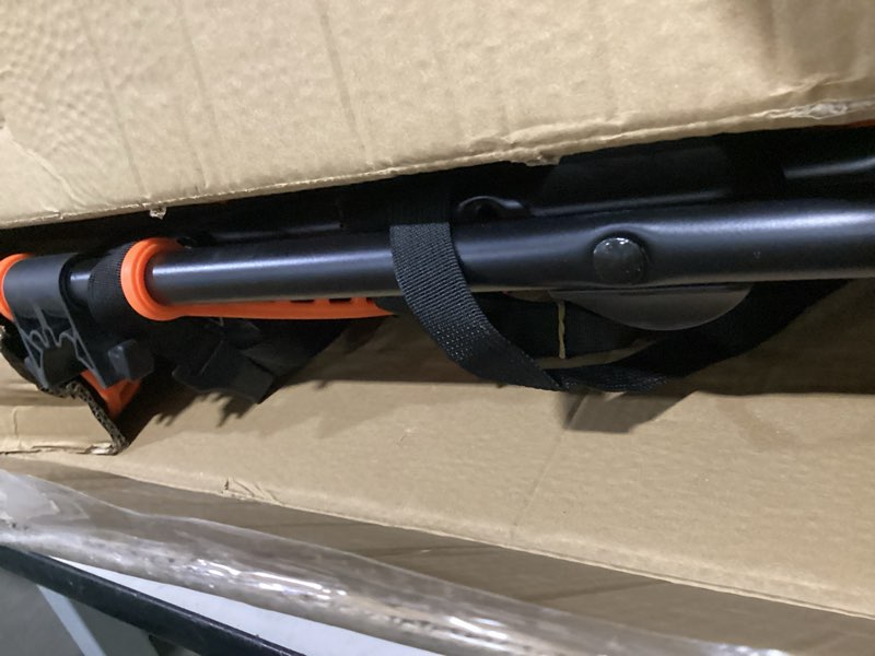 Condition photo showing Good Condition for sports deluxe 2-bike trunk mount rack, model sy-trunk-br, black + orange up to 70lbs load (trunk bike rack)