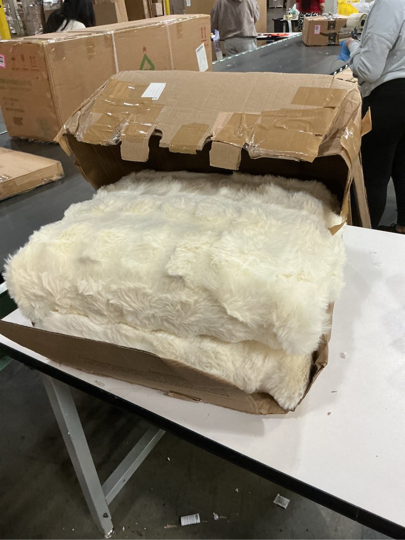 Condition photo showing Good Condition for Amazon Basics Indoor Area Rug, 3D Bubble Washable Home Decor Carpet for Living Room, Bedroom, 4' W × 6' L, Beige Beige 4' x 6' (Rectangular)