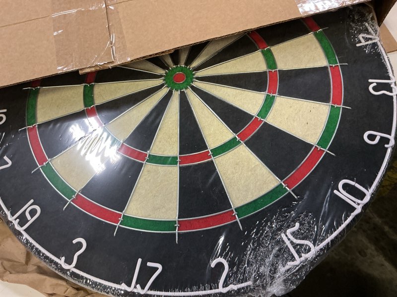 Condition photo showing New/Like New for Amazon Basics Dartboard Cabinet Set