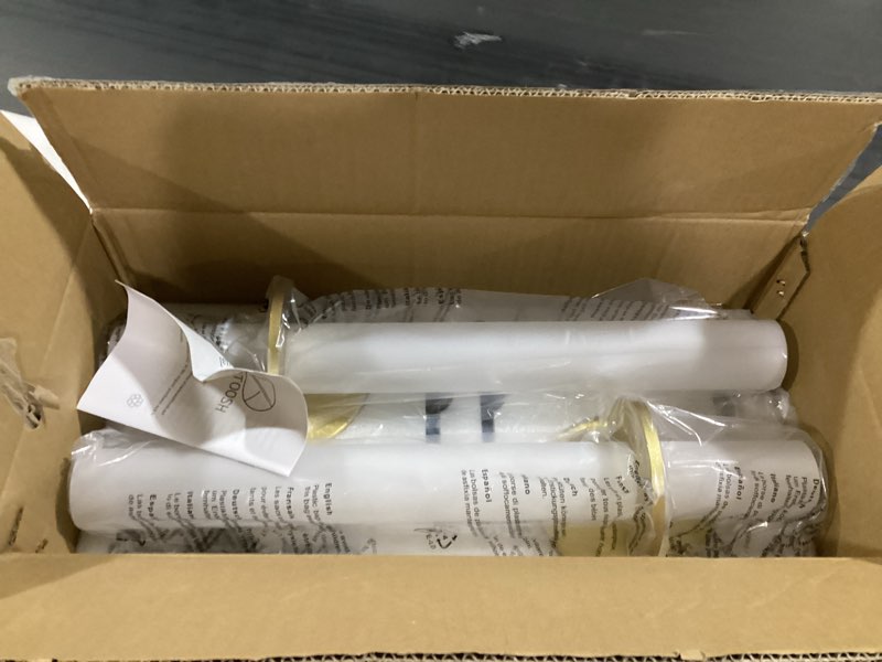 Condition photo showing New/Like New for gold battery operated sconce set of 2, rechargeable wireless wall lights with remote control,dimmable,3000k-6000k,360° rotation, cordless lighting for living room,bedroom,hallway,18 inch
