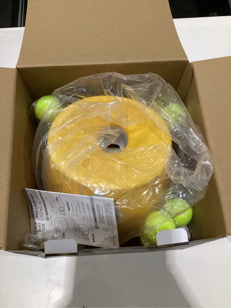 Condition photo showing As Is for Interactive Automatic Ball Launcher for Dogs - 12 Tennis Balls,BallLauncher for Medium & Small Dogs, Self-Throwing Machine,Dog Ball Thrower Launcher