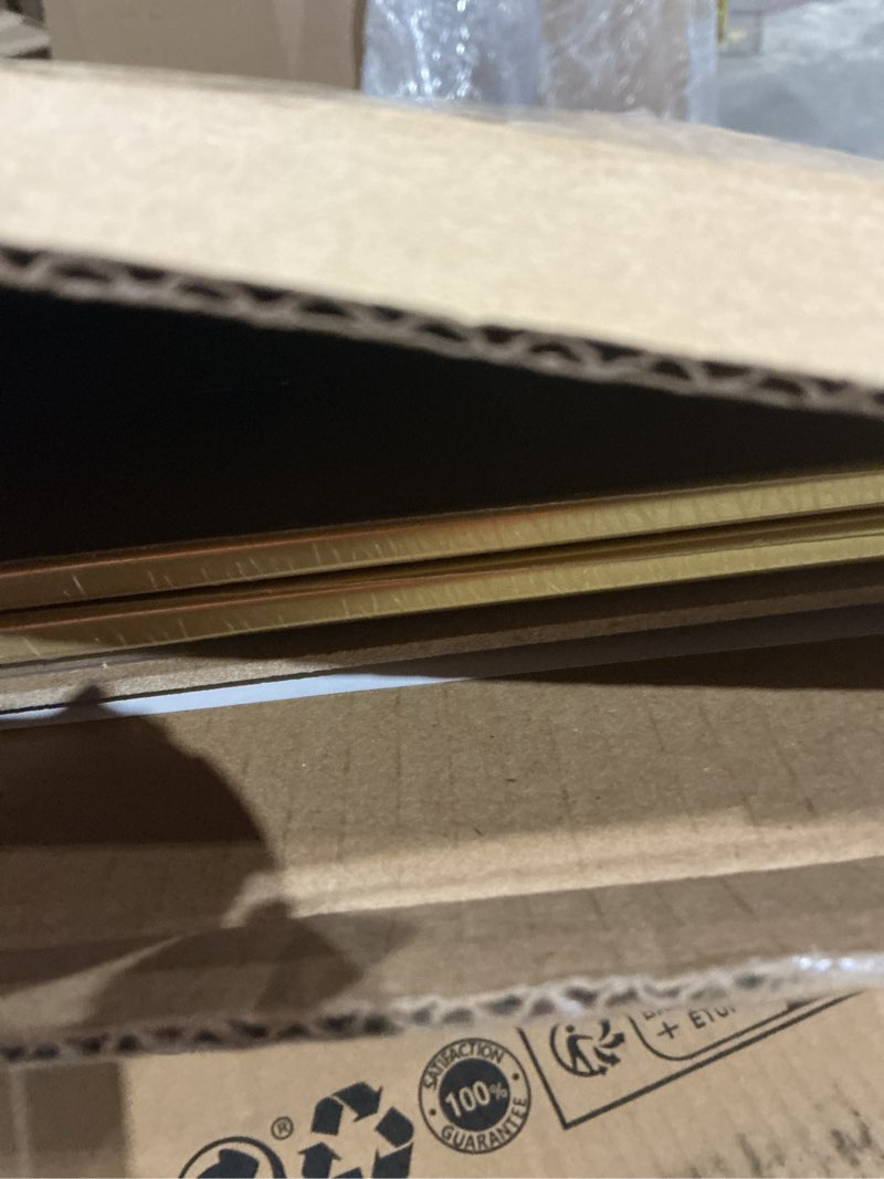 Condition photo showing Good Condition for upsimples 16x24 Picture Frame Gold 3 Pack, Scratch-Proof Poster Frames 16 x 24 for Photo Gallery - Slide-In Strips, Horizontal or Vertical Wall Mounting Gold 16x24