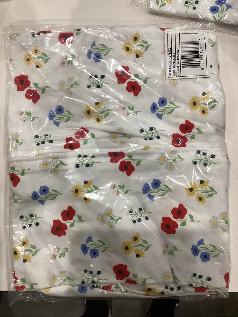 Condition photo showing As Is for Hudson Baby Unisex Baby Long Sleeve Cotton Jersey Sleeping Bag Wildflower 18-24 Months