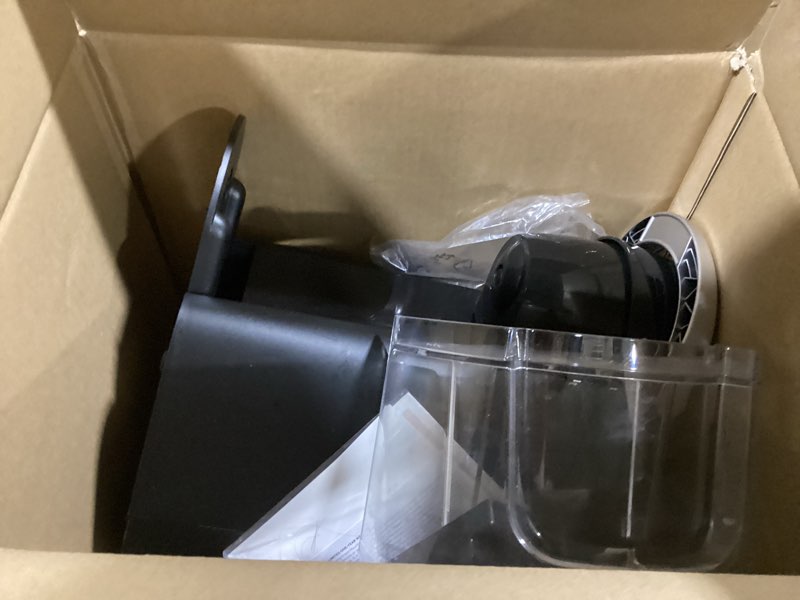 Condition photo showing As Is for keurig k-compact single-serve k-cup pod coffee maker, with 3 brew sizes, smart start feature, 36oz removable reservoir, black